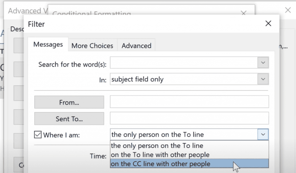 Color coding 'CC' & 'TO' emails will help you differentiate and stay organized in your Outlook inbox