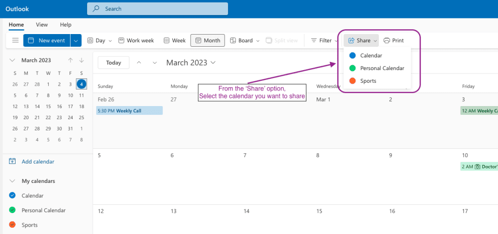 Microsoft Outlook calendar sharing will enable you to collaborate with your coworkers easily