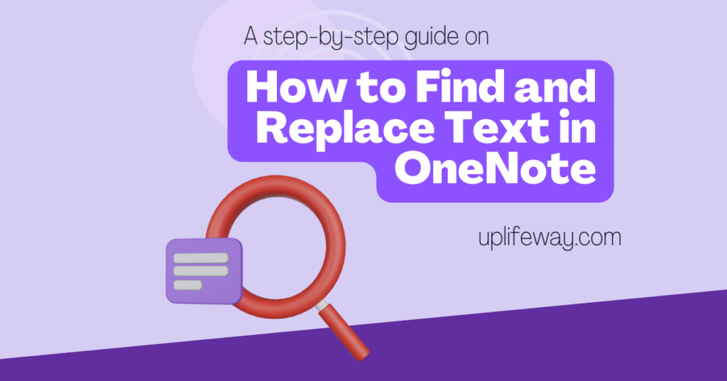How to Find and Replace in OneNote